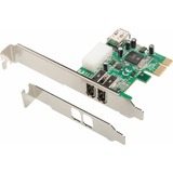 Dawicontrol DC-1394 PCIe scheda di interfaccia e adattatore PCIe, 400 Mbit/s, Cablato, Microsoft Windows 2000/XP/Vista/2003, Bulk