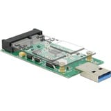 DeLOCK 62681 scheda di interfaccia e adattatore mSATA, Convertitore USB tipo A, mSATA, 5 Gbit/s, Windows 10 Education, Windows 10 Education x64, Windows 10 Enterprise, Windows 10 Enterprise x64,..., Mac OS X 10.9 Mavericks, 42 mm