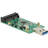 DeLOCK 62681 scheda di interfaccia e adattatore mSATA, Convertitore USB tipo A, mSATA, 5 Gbit/s, Windows 10 Education, Windows 10 Education x64, Windows 10 Enterprise, Windows 10 Enterprise x64,..., Mac OS X 10.9 Mavericks, 42 mm