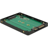 DeLOCK 62792 scheda di interfaccia e adattatore Interno M.2 SATA, M.2, Nero, Argento, 6 Gbit/s, 0 - 70 °C, -40 - 85 °C