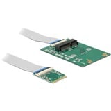 DeLOCK 62848 scheda di interfaccia e adattatore Interno M.2, Convertitore Mini PCI Express, M.2, 0 - 80 °C, Scatola