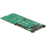 DeLOCK 62864 scheda di interfaccia e adattatore Interno M.2, Convertitore U.2, M.2, Nero, Verde, 6 Gbit/s, Windows 10 Education, Windows 10 Education x64, Windows 10 Enterprise, Windows 10 Enterprise x64,..., 52 mm