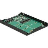 DeLOCK 62866 scheda di interfaccia e adattatore Interno M.2, mSATA SATA, M.2, mSATA, Nero, Verde, 6 Gbit/s, Windows 10 Education, Windows 10 Education x64, Windows 10 Enterprise, Windows 10 Enterprise x64,..., 70 mm