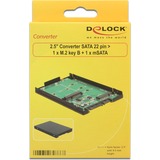 DeLOCK 62866 scheda di interfaccia e adattatore Interno M.2, mSATA SATA, M.2, mSATA, Nero, Verde, 6 Gbit/s, Windows 10 Education, Windows 10 Education x64, Windows 10 Enterprise, Windows 10 Enterprise x64,..., 70 mm