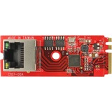 DeLOCK 62949 scheda di rete e adattatore Interno Ethernet 1000 Mbit/s, Convertitore Interno, Cablato, M.2, Ethernet, 1000 Mbit/s, Rosso