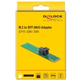 DeLOCK 63145 scheda di interfaccia e adattatore Interno SFF-8643 M.2, SFF-8643, Verde, Scatola da appendere