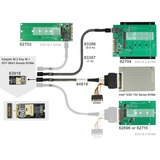 DeLOCK 63918 scheda di interfaccia e adattatore Interno Mini-SAS M.2, Mini-SAS, Nero, Taiwan, 32 Gbit/s, -10 - 85 °C