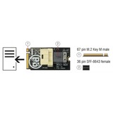 DeLOCK 63918 scheda di interfaccia e adattatore Interno Mini-SAS M.2, Mini-SAS, Nero, Taiwan, 32 Gbit/s, -10 - 85 °C