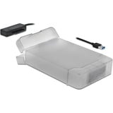 DeLOCK 64086 scheda di interfaccia e adattatore Interno SATA, Convertitore Nero, USB tipo A, SATA, Trasparente, 6 Gbit/s, Windows 10, Windows 7, Windows 8.1, ChromeOS