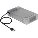 DeLOCK 64086 scheda di interfaccia e adattatore Interno SATA, Convertitore Nero, USB tipo A, SATA, Trasparente, 6 Gbit/s, Windows 10, Windows 7, Windows 8.1, ChromeOS