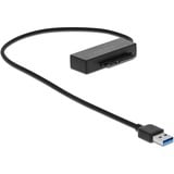 DeLOCK 64086 scheda di interfaccia e adattatore Interno SATA, Convertitore Nero, USB tipo A, SATA, Trasparente, 6 Gbit/s, Windows 10, Windows 7, Windows 8.1, ChromeOS