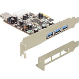 DeLOCK 89281 scheda di interfaccia e adattatore USB 3.2 Gen 1 (3.1 Gen 1), Controllore PCIe, USB 3.2 Gen 1 (3.1 Gen 1), 5000 Mbit/s, Cablato, Windows XP/Vista/7/7-64, Linux 2.6