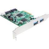 DeLOCK 89359 scheda di interfaccia e adattatore Interno USB 3.2 Gen 1 (3.1 Gen 1) PCI, USB 3.2 Gen 1 (3.1 Gen 1), 6 Gbit/s, Windows 7 Home Basic, Windows 7 Home Basic x64, Windows 7 Home Premium, Windows 7 Home Premium...