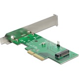 DeLOCK 89370 scheda di interfaccia e adattatore Interno M.2 PCIe, M.2, Verde, Grigio
