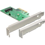 DeLOCK 89370 scheda di interfaccia e adattatore Interno M.2, Controllore PCIe, M.2, Verde, Grigio