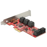 DeLOCK 89384 scheda di interfaccia e adattatore Interno SATA PCIe, SATA, 6 Gbit/s
