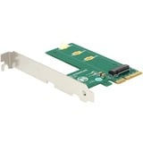 DeLOCK 89561 scheda di interfaccia e adattatore Interno M.2 PCIe, M.2, PCIe 3.0, Verde, Bianco, 39 Gbit/s, Scatola