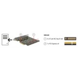 DeLOCK 89888 scheda di interfaccia e adattatore Interno SATA, Scheda RAID PCIe, SATA, 1 x PCI Express x4, 4 x 67 pin M.2 key B, Cina, Marvell 88SE9230, 6 Gbit/s