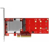 DeLOCK 90305 scheda di interfaccia e adattatore Interno M.2 PCIe, M.2, A basso profilo, PCIe 3.0, Asmedia ASM2824, 32 Gbit/s