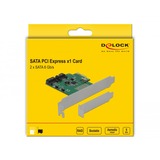 DeLOCK 90392 scheda di interfaccia e adattatore Interno SATA PCIe, SATA, PCIe 2.0, 0, 1