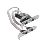 DeLOCK 90410 scheda di interfaccia e adattatore Interno RS-232 PCIe, RS-232, A basso profilo, PCIe 1.1, RS-232, Verde