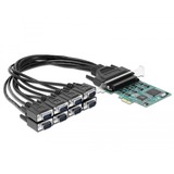 DeLOCK 90411 scheda di interfaccia e adattatore Interno RS-232 PCIe, RS-232, PCIe 1.1, RS-232, Verde, 0,45 m