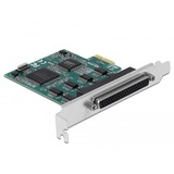 DeLOCK 90411 scheda di interfaccia e adattatore Interno RS-232 PCIe, RS-232, PCIe 1.1, RS-232, Verde, 0,45 m