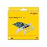DeLOCK 90412 scheda di interfaccia e adattatore Interno Parallelo PCIe, Parallelo, A basso profilo, PCIe 1.1, Cina, 0,0015 Gbit/s