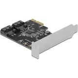 DeLOCK 90431 scheda di interfaccia e adattatore Interno SATA PCIe, SATA, Cina, JMicron JMB582, 6 Gbit/s, Windows 10 Education, Windows 10 Education x64, Windows 10 Enterprise, Windows 10 Enterprise x64,...