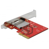 DeLOCK 91748 lettore di schede PCI Express Interno Metallico, Rosso CF, Metallico, Rosso, PCI Express, Windows 10, Windows 10 Pro x64, Windows 7, Windows 7 x64, Windows 8.1, Windows 8.1 x64, 1 pz, Scatola