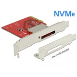 DeLOCK 91748 lettore di schede PCI Express Interno Metallico, Rosso, Adattatore CF, Metallico, Rosso, PCI Express, Windows 10, Windows 10 Pro x64, Windows 7, Windows 7 x64, Windows 8.1, Windows 8.1 x64, 1 pz, Scatola
