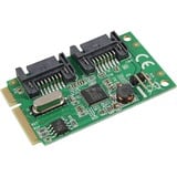 DeLOCK 95233 scheda di interfaccia e adattatore Interno SATA, Controllore Mini PCI Express, SATA, Asmedia ASM1061, 6 Gbit/s, Windows XP/Vista/Vista-64/7/7-64, Linux 2.6