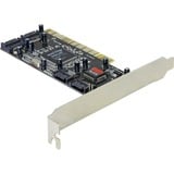 DeLOCK Controller SATA, 4 port w/ Raid, Controllore 4 port w/ Raid, 32-Bit PCI 2.2, Lite retail