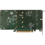 HighPoint SSD7101A-1 controller RAID PCI Express x16 3.0 8 Gbit/s, Controllore M.2, PCI Express x16, 0, 1, 10, 8 Gbit/s, 4 canali, 920585 h