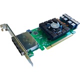 HighPoint SSD7184 controller RAID PCI Express x8 8 Gbit/s PCI Express 3.0, SATA, PCI Express x8, 0, 1, 1+0, 8 Gbit/s, Low Profile MD2 Card, CLI, API package