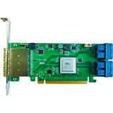 HighPoint SSD7184 controller RAID PCI Express x8 8 Gbit/s PCI Express 3.0, SATA, PCI Express x8, 0, 1, 1+0, 8 Gbit/s, Low Profile MD2 Card, CLI, API package