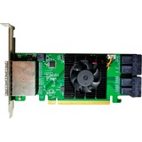 HighPoint SSD7184 controller RAID PCI Express x8 8 Gbit/s, Scheda RAID PCI Express 3.0, SATA, PCI Express x8, 0, 1, 1+0, 8 Gbit/s, Low Profile MD2 Card, CLI, API package