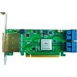 HighPoint SSD7184 controller RAID PCI Express x8 8 Gbit/s, Scheda RAID PCI Express 3.0, SATA, PCI Express x8, 0, 1, 1+0, 8 Gbit/s, Low Profile MD2 Card, CLI, API package