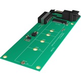 ICY BOX IB-M2B02 scheda di interfaccia e adattatore Interno M.2 verde, U.2, M.2, Verde, 32 Gbit/s, 55 mm, 145 mm