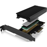 ICY BOX IB-PCI214M2-HSL scheda di interfaccia e adattatore Interno M.2 Nero, PCIe, M.2, PCIe 3.0, Nero, Passivo, Cina