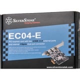 SilverStone EC04-E scheda di interfaccia e adattatore Interno USB 3.2 Gen 1 (3.1 Gen 1), Controller USB PCIe, USB 3.2 Gen 1 (3.1 Gen 1), Nero, 5 Gbit/s, Windows 7 Home Basic, Windows 7 Home Basic x64, Windows 7 Home Premium, Windows 7 Home Premium...