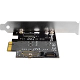 SilverStone ECM20 scheda di interfaccia e adattatore Interno PCIe, SATA M.2, PCIe, SATA, Nero