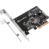 SilverStone ECU02-E scheda di interfaccia e adattatore Interno USB 3.2 Gen 2 (3.1 Gen 2) PCIe, USB 3.2 Gen 2 (3.1 Gen 2), A basso profilo, PCIe 3.0, Nero, 10 Gbit/s