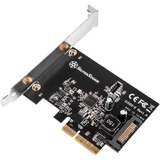 SilverStone ECU02-E scheda di interfaccia e adattatore Interno USB 3.2 Gen 2 (3.1 Gen 2) PCIe, USB 3.2 Gen 2 (3.1 Gen 2), A basso profilo, PCIe 3.0, Nero, 10 Gbit/s