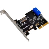 SilverStone ECU04-E scheda di interfaccia e adattatore Interno USB 3.2 Gen 1 (3.1 Gen 1) PCIe, USB 3.2 Gen 1 (3.1 Gen 1), A basso profilo, PCIe 2.0, 10 Gbit/s