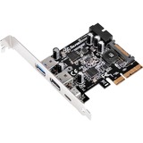 SilverStone ECU05 scheda di interfaccia e adattatore Interno USB 3.2 Gen 1 (3.1 Gen 1), Controllore PCIe, USB 3.2 Gen 1 (3.1 Gen 1), A basso profilo, PCIe 2.0, 10 Gbit/s, Windows 10 Education, Windows 10 Education x64, Windows 10 Enterprise, Windows 10 Enterprise x64,...