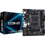 ASRock A520M-HVS AMD A520 Socket AM4 micro ATX, Scheda madre AMD, Socket AM4, 3rd Generation AMD Ryzen™ 3, 3rd Generation AMD Ryzen 5, 3rd Generation AMD Ryzen™ 7, 3rd..., DDR4-SDRAM, 64 GB, DIMM