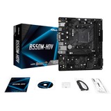 ASRock B550M-HDV AMD B550 Socket AM4 micro ATX AMD, Socket AM4, 3rd Generation AMD Ryzen™ 3, 3rd Generation AMD Ryzen 5, 3rd Generation AMD Ryzen™ 7, 3rd..., DDR4-SDRAM, 64 GB, DIMM