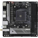 ASRock B550M-ITX/ac AMD B550 Socket AM4 mini ITX, Scheda madre Nero/grigio, AMD, Socket AM4, 3rd Generation AMD Ryzen™ 3, 3rd Generation AMD Ryzen 5, 3rd Generation AMD Ryzen™ 7, 3rd..., DDR4-SDRAM, 64 GB, DIMM