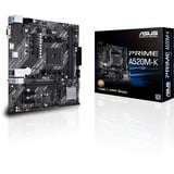 ASUS PRIME A520M-K AMD A520 micro ATX, Scheda madre AMD, 3rd Generation AMD Ryzen™ 3, 3rd Generation AMD Ryzen 5, 3rd Generation AMD Ryzen™ 7, 3rd..., DDR4-SDRAM, 64 GB, DIMM, 2133,2400,2666,2800,3000,3200,3333,3466,3600,3733,3866,4000,4400,4600 MHz